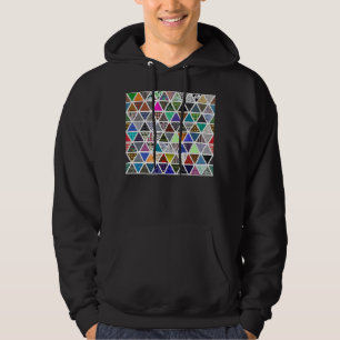 Triangulärt Struktur 02 Hoodie
