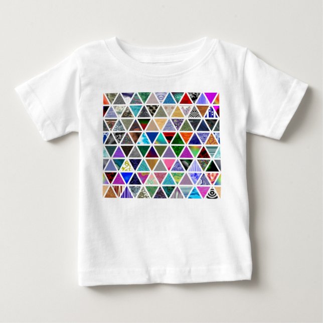 Triangulärt Struktur Tee Shirt (Framsida)