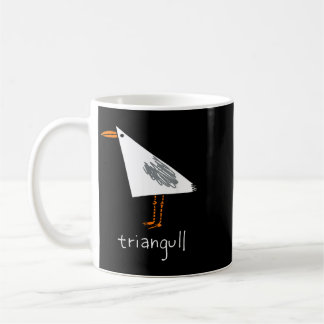 Triangull Triangel Måsfågel Rolig Fågel Puns Matem Kaffemugg
