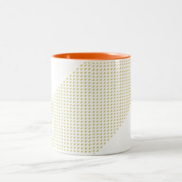 Triângulo com triângulos em 3D Två-Tonad Mugg