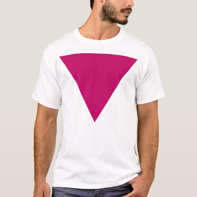 triángulo rosa. t shirt (Framsida)