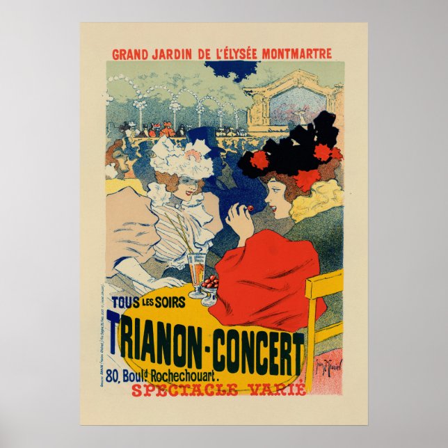 Trianon-konsert | Georges Meunier Poster (Framsidan)