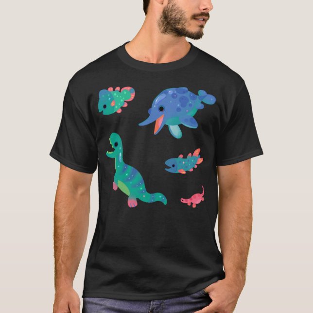 Triassic Baby - Gult T Shirt (Framsida)