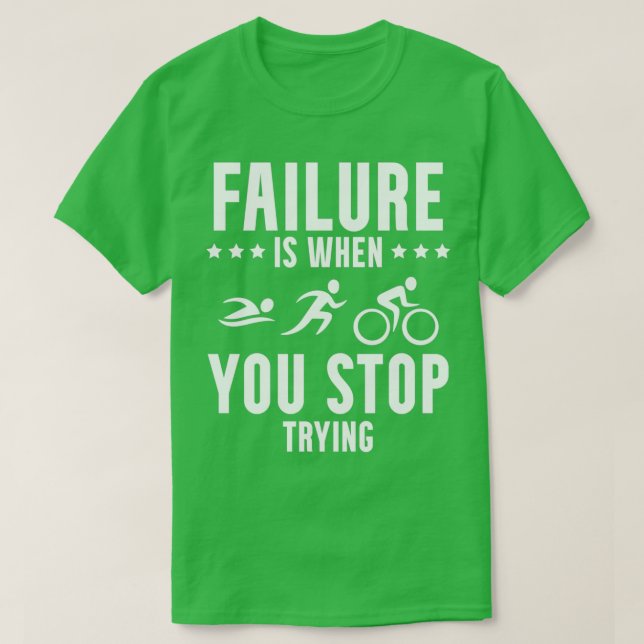 Triathle Triathle Triathlon Simma Springa Bicycle  T Shirt (Design framsida)