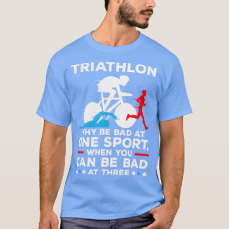 Triathle Triathle Triathlon Simma Springa Bicycle T Shirt
