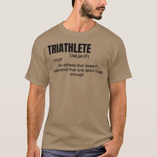 Triathlet Definition Citat Rolig Athlete vintage T Shirt (Framsida)