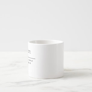 Triathlete-definitionspresent, namn-definition mug espressomugg