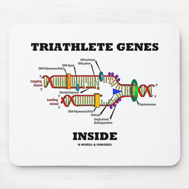 Triathlete Genes Inside DNA Replication Musmatta (Framsidan)