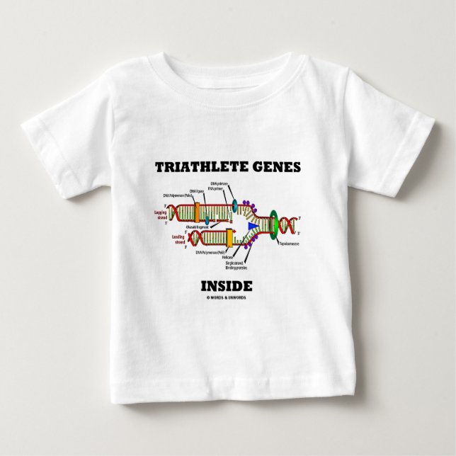 Triathlete geninsida (DNA-replicationen) T Shirt (Framsida)