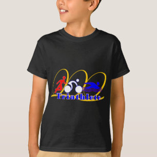 Triathlete - kör cykelsimman tee shirt