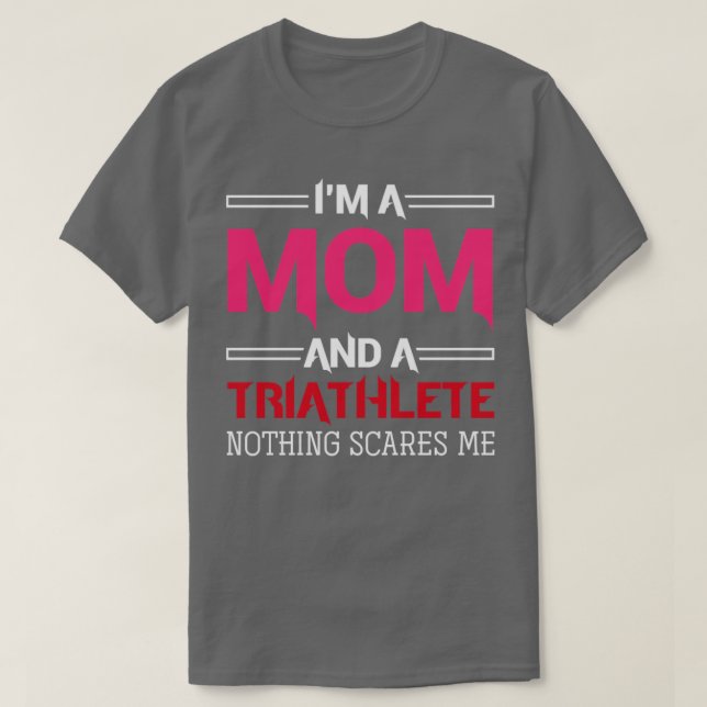 Triathlete Mamma Triathlon T Shirt (Design framsida)