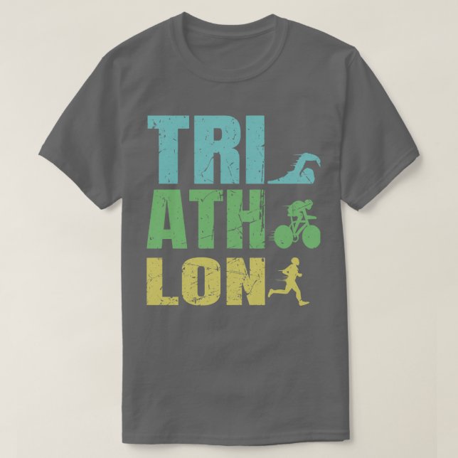 Triathlete Triathlon Traithlete Tri Gifts T Shirt (Design framsida)