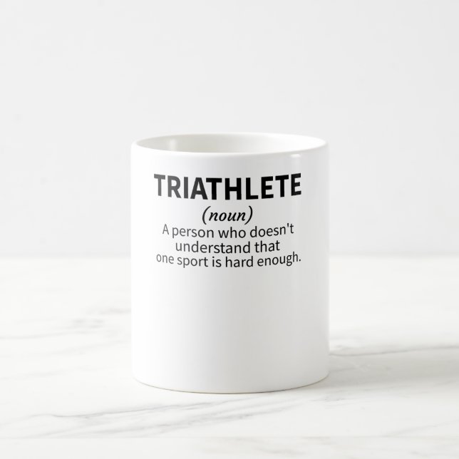 Triathlon Älskare ger treatlete Endurance Sports Kaffemugg (Center)