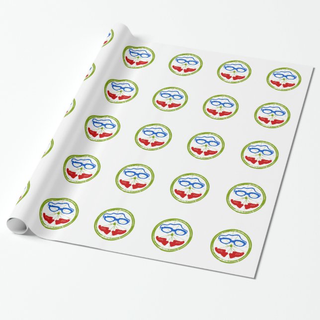 Triathlon Ansikte Presentpapper (Utrullad)