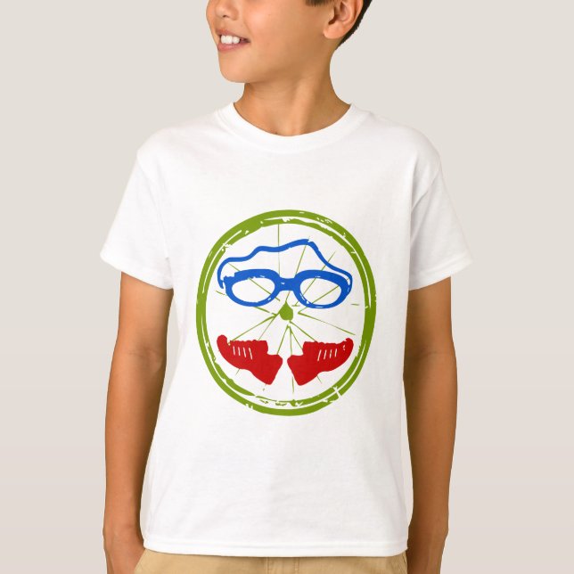 Triathlon Ansikte T Shirt (Framsida)