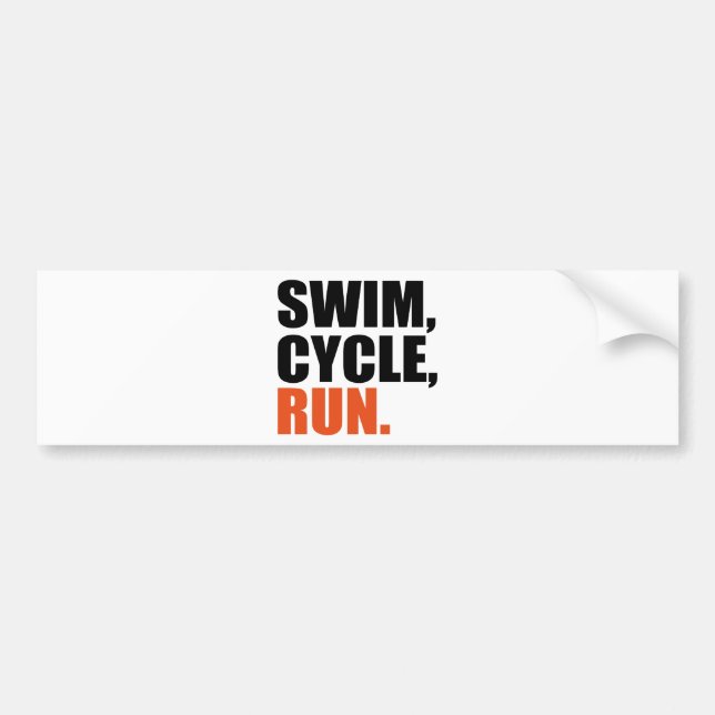triathlon bildekal (Framsidan)