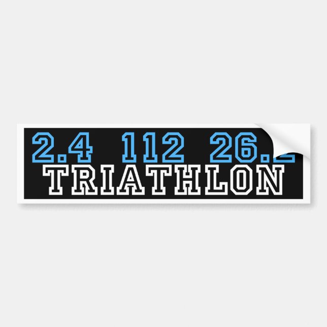 Triathlon Bildekal (Framsidan)