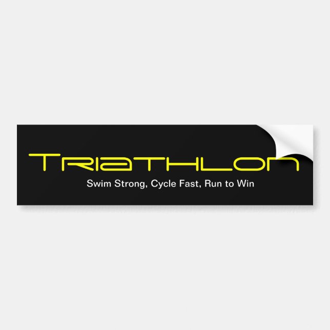 Triathlon Bildekal (Framsidan)