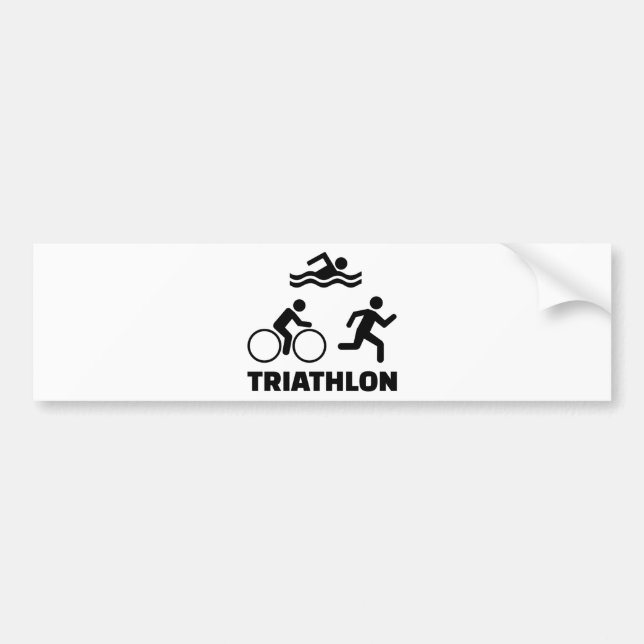 Triathlon Bildekal (Framsidan)