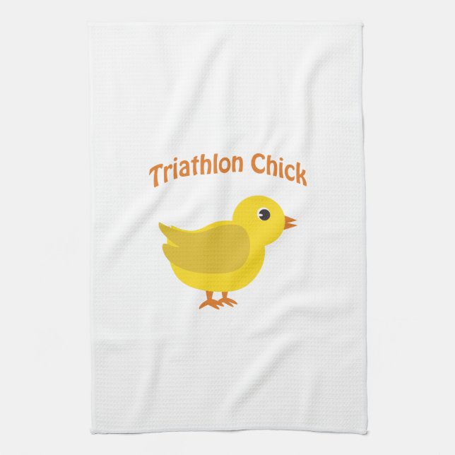 Triathlon-Chick Kökshandduk (Vertikal)