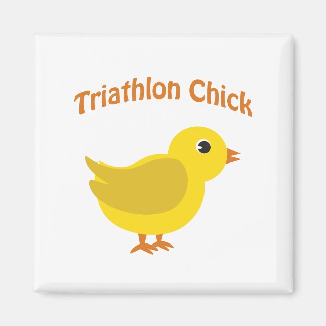 Triathlon-Chick Magnet (Framsidan)