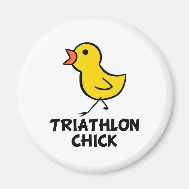 Triathlon Chick Magnet (Framsidan)