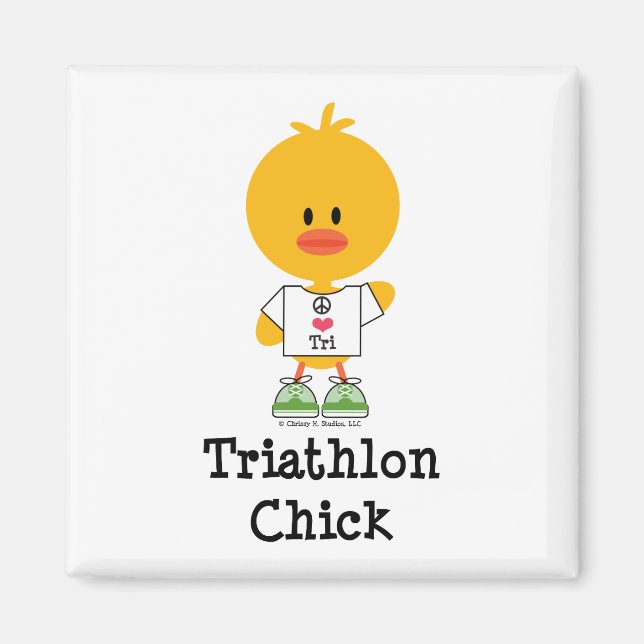 Triathlon Chick Magnet (Framsidan)