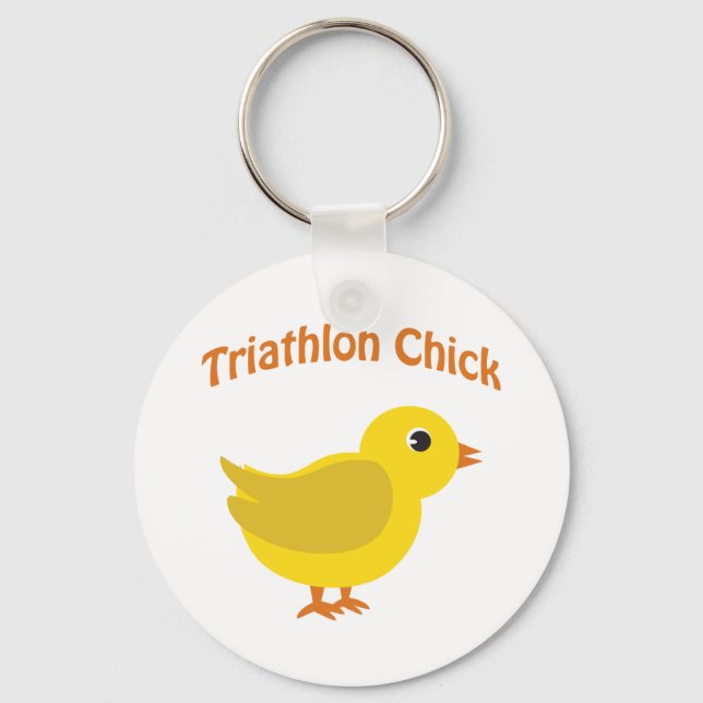 Triathlon-Chick Nyckelring (Framsida)