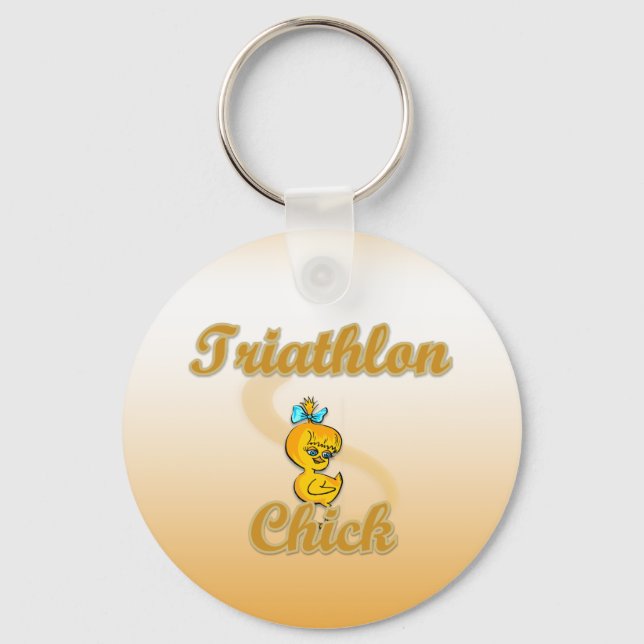 Triathlon-Chick Nyckelring (Framsida)