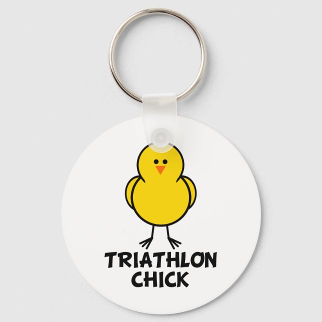 Triathlon-Chick Nyckelring (Framsida)