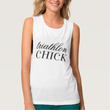 Triathlon Chick Tank Black