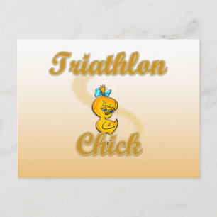 Triathlon-Chick Vykort