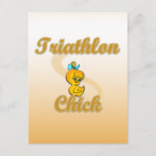 Triathlon-Chick Vykort
