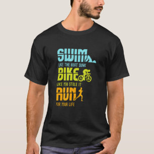 Triathlon Competitor I Triathlete I Simma Bike Spr T Shirt