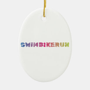 Triathlon Coola Design Julgransprydnad Keramik