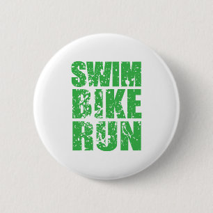 Triathlon coola logotyp för all sport älskare knapp