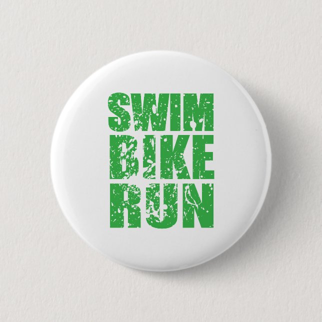 Triathlon coola logotyp för all sport älskare knapp (Framsida)