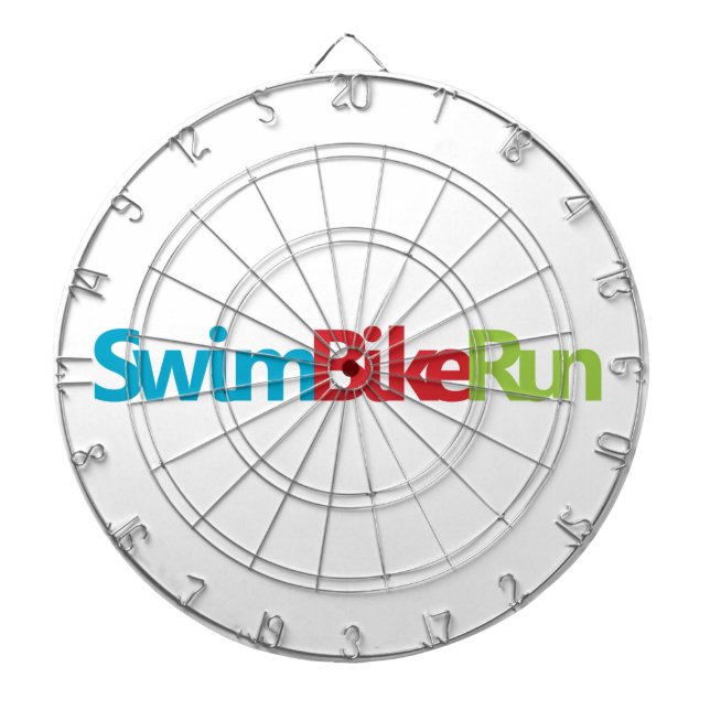 Triathlon coola logotyp för all sport älskare piltavla (Framsidan)