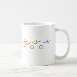 Triathlon-coola och unik design kaffemugg