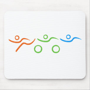Triathlon-coola och unik design musmatta