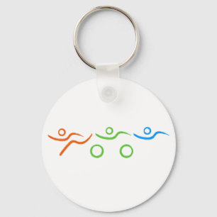 Triathlon-coola och unik design nyckelring