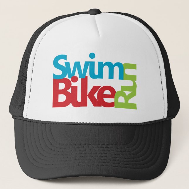 Triathlon-coola och unik design truckerkeps (Framsida)