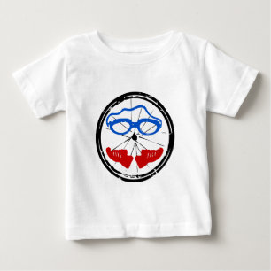 Triathlon-coolans konstnärliga logotyp t-shirt