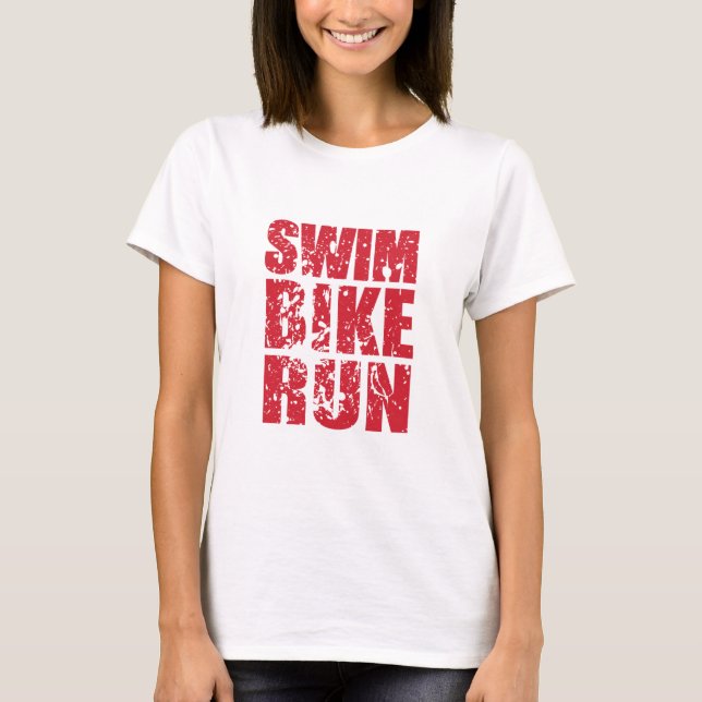 Triathlon-coolans utformning t shirt (Framsida)