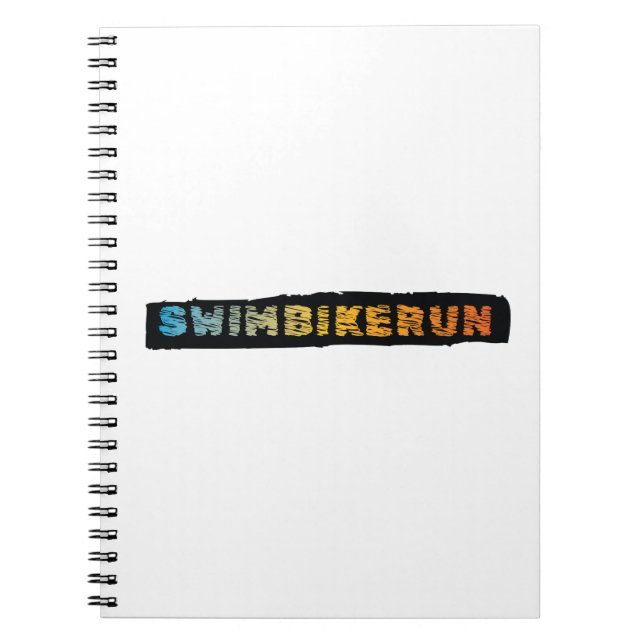 Triathlon-design Anteckningsbok (Framsidan)