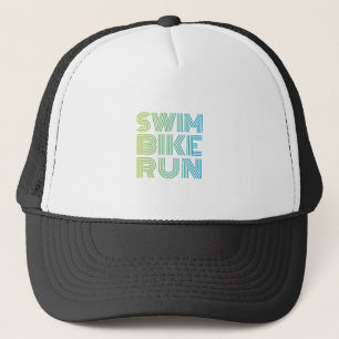 Triathlon-design i färg keps