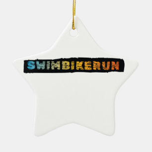 Triathlon-design Julgransprydnad Keramik
