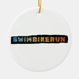 Triathlon-design Julgransprydnad Keramik