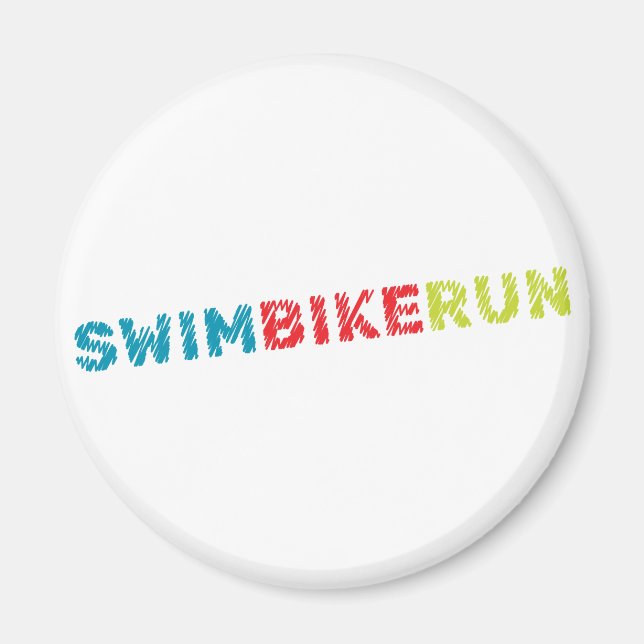 Triathlon-design Magnet (Framsidan)
