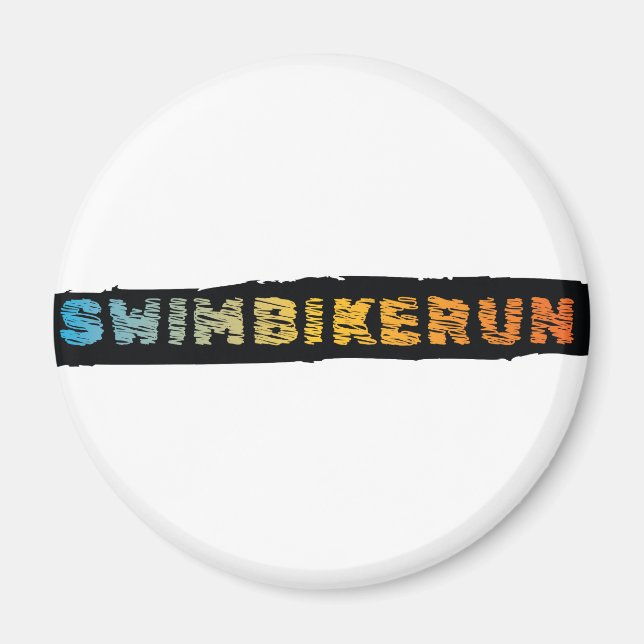 Triathlon-design Magnet (Framsidan)